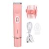 Electric Bikini Hair Trimmer Water Proof Rechargeable Dual Head Hair Trimmer for Women Pink