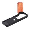High Precise Aluminum Base Wooden Handle For R50V Cameras Hand Grip Improved Ergonomics And Durability 1/4inch Screw