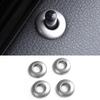 Inner Door Lock Down Bolt Ring Trim For BMW 3 4 Series GT 2013- Silver Steel