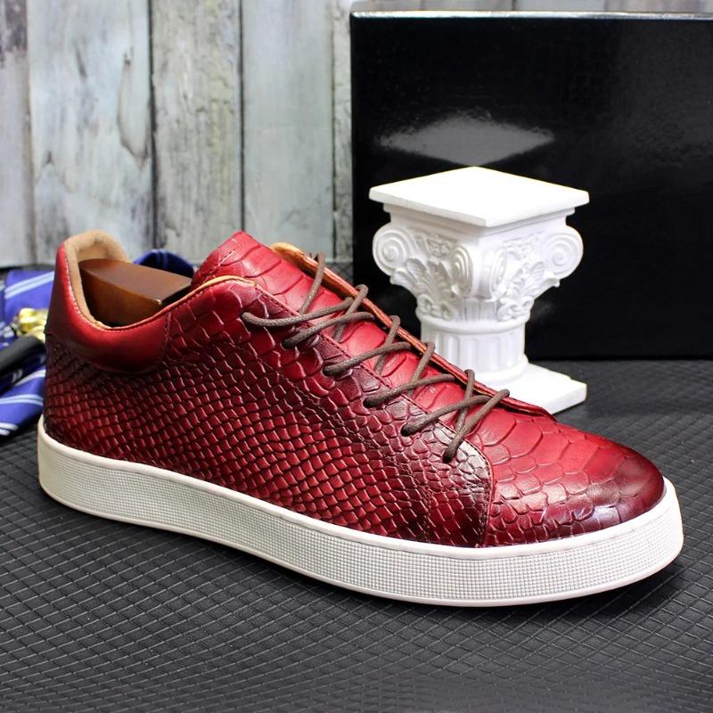 Herren Lederschuhe Freizeit Derby Schuhe Mann Echtes Rindsleder Handgefertigt Klassisches Sneaker Muster Modische Schuhe Für Männer