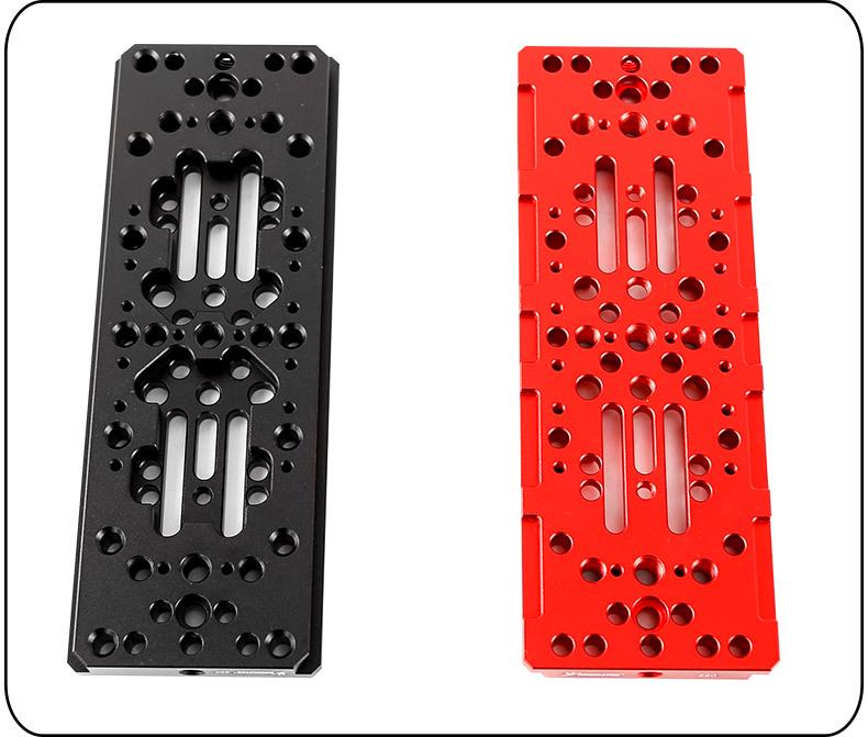 Xingyuan 335mm Equatorial Mount Wide Rail Telescope Dovetail Plate - Black/Red