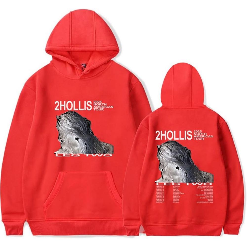 2hollis Tour 2025 Hoodie Merch Unisex Winter Langarm Pullover Kapuzenpullover Streetwear