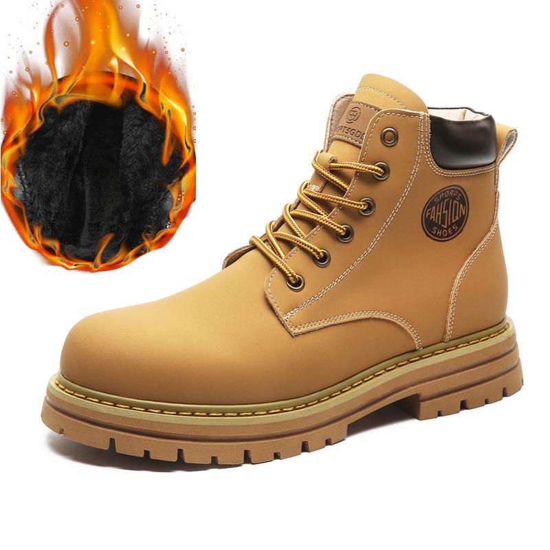 

Мужские ботинки осенние рабочие ботинки Мартин Чжунбан британские ретро модные новые модные пустынные цельные 3455-R 46