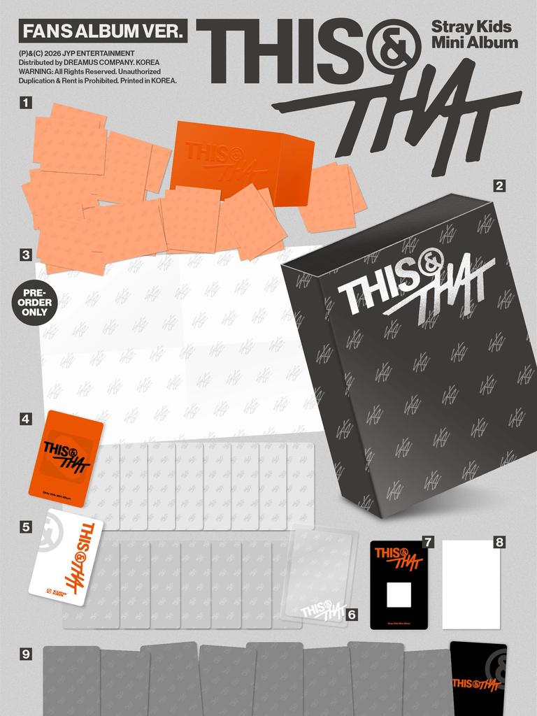 [VORBESTELLUNG] Stray Kids Mini-Album - This & That (FANS ALBUM Version)