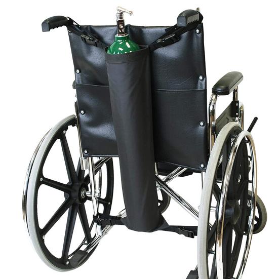 Oxygen Tank Holder for Wheelchair Heavy Duty Waterproof Oxygen Cylinder Bag D And E Cylinder Carrier Bag with Adjustable Straps