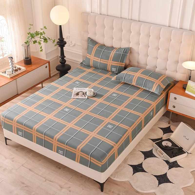 Fitted Sheet Home Bed Cover Summer Spring Winter Mattress Covers With Elastic (Without Pillowcase)