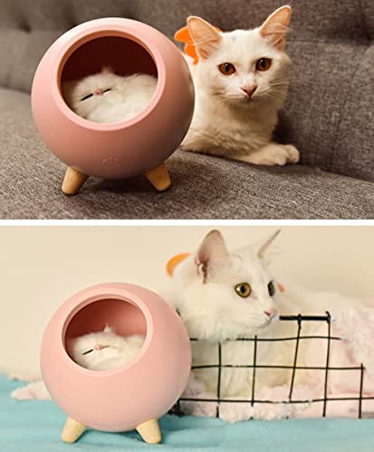 Moin Moin Electric Cat Paw LED Dome Lamp, Bedside Night Lamp with Touch Control, Stepless Dimming, and Auto-Off, Cordless and Rechargeable, Perfect Fo
