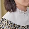 Guler fals cu dantelă și broderie florală, colier, șaluri pentru umeri pentru cămașă, pulover, gât de cămașă, guler fals detașabil pentru femei