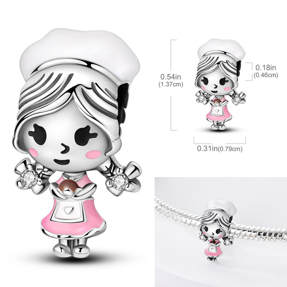 Pink Series Charmscopper Perfume Butterfly Charm Beads Pendent Dangle Fit Original Bangle Charm Bracelet Diy Women Jewelry