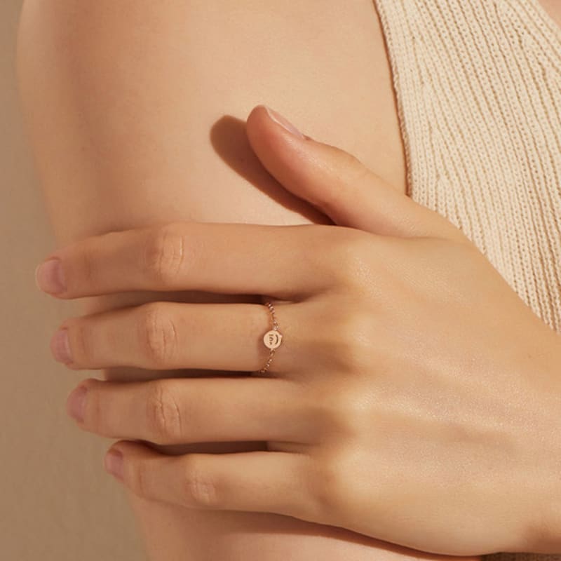 DIDIER DUBOT Kiss Me Chain Ring JDKRRVS68XX