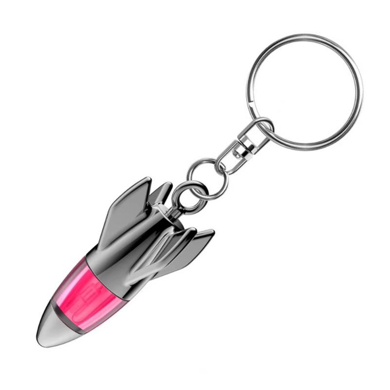 Car Static Eliminator Discharger Keychain Pendant Novel Rocket Design Anti-Static Device For Car Metal Door Handle