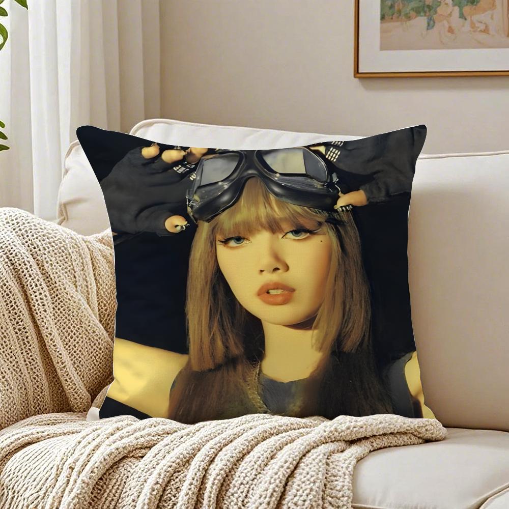 singer powerful LLLisa Cushion Cover Pillowcase Antidustmite living Room Sofa Decor Cushion Room