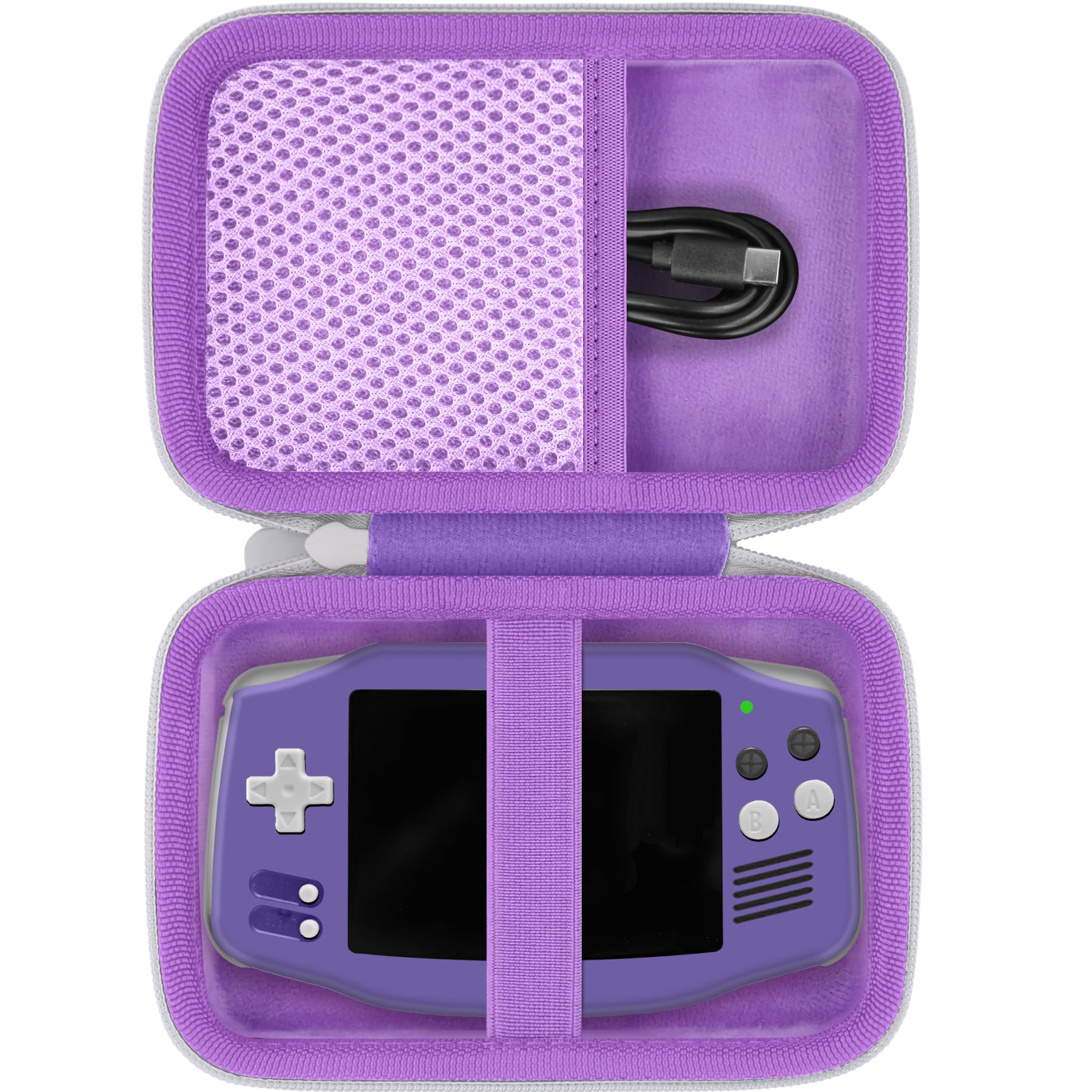 

Khanka Storage Case for ANBERNIC RG34XX Handheld Game Console, RG 34XX, Whatsko Retro Game Console, Purple (Case Only)