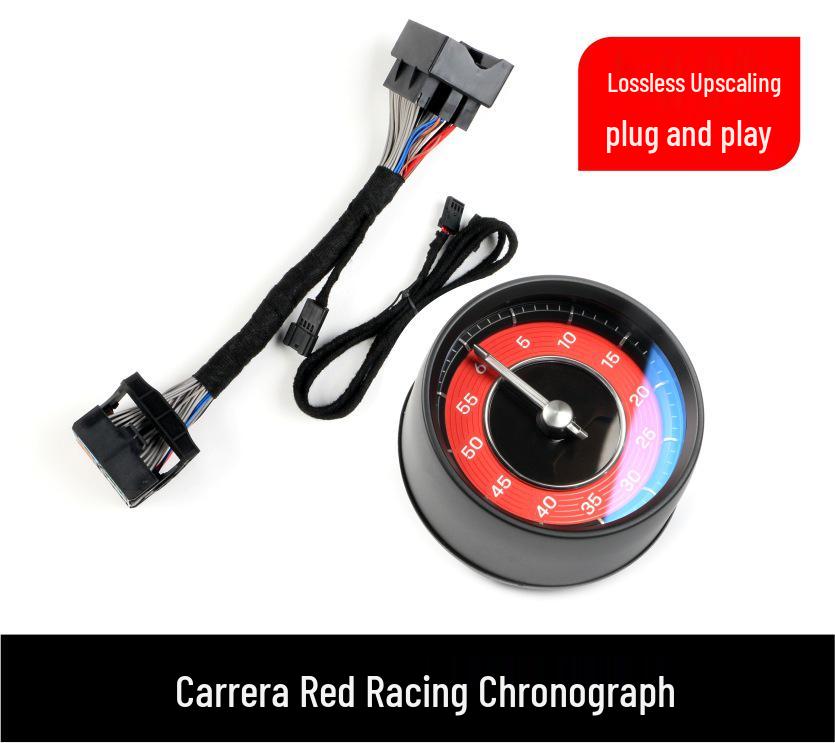 Porsche Taycan Dashboard Clock Upgrade: Mechanical Stopwatch Cover Plate