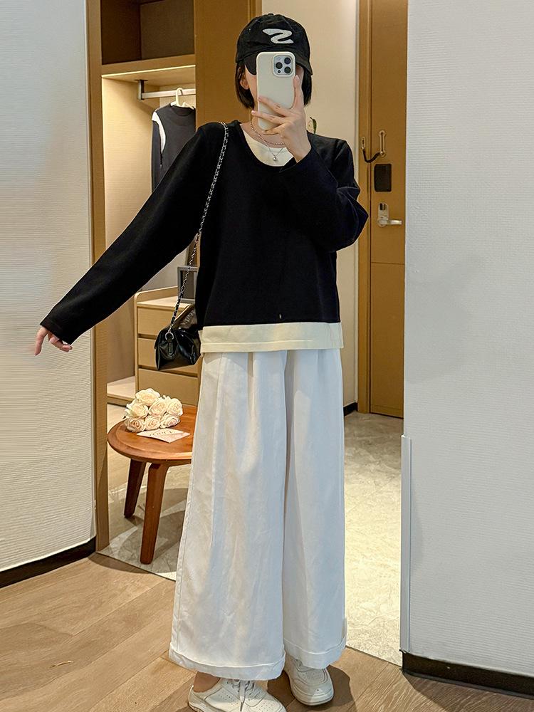 2025 Korean Style Plus Size Knit Sweater: Belly Concealing Autumn Winter Top for Women