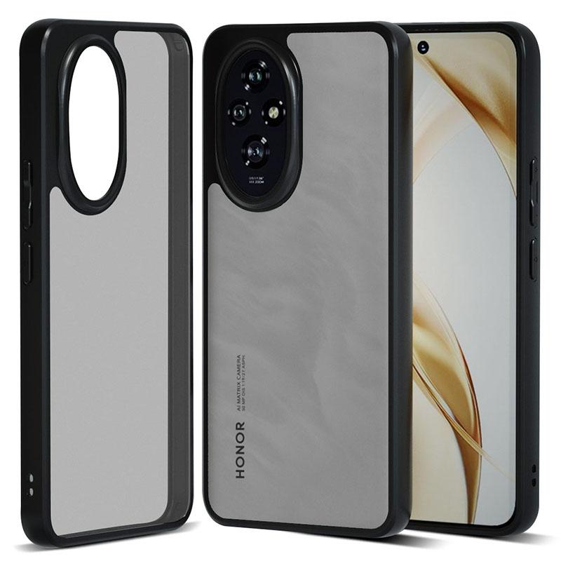 

IBMRS Чехол для Honor 200 5G 2 в 1 Гибридный Жесткий ПК Мягкий ТПУ Чехол для телефона Matte Black