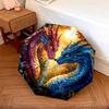 1 PC Automatic Folding Umbrella - Dragon Artwork Pattern, Portable & Foldable Design with 8 Ribs, Christmas Birthday Gifts