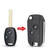 2/3/4Btn Modified Filp Remote Key Shell Fob Case For Honda Fit Crv Civic Insight Ridgeline Hrv Jazz Accord 2003-2013