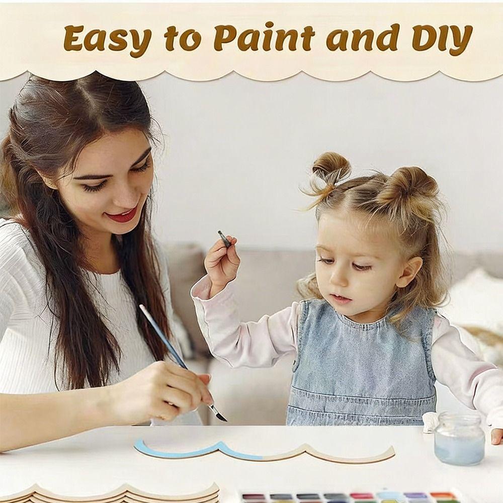 20pcs Home Improvement DIY Crafts Frame Scalloped Edge Cabinet Frame  Home Decoration