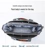 Mom & Baby Lightweight Tote: Single Shoulder Mummy Bag with Inner Divider for Travel & Commute