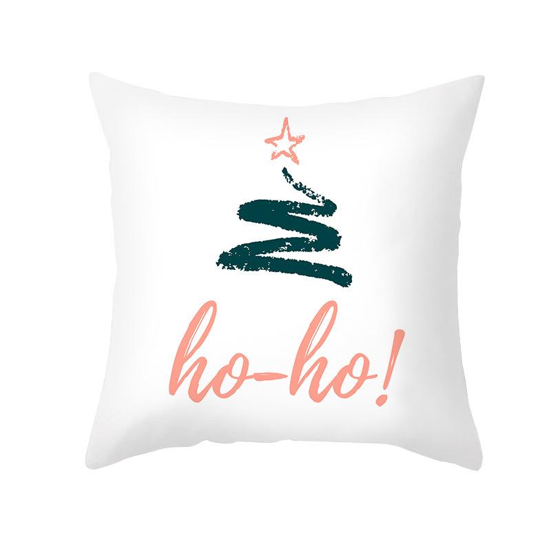 New Nordic Print Christmas Pillow Cover Cartoon Christmas Series Sofa Cushion Cover Home