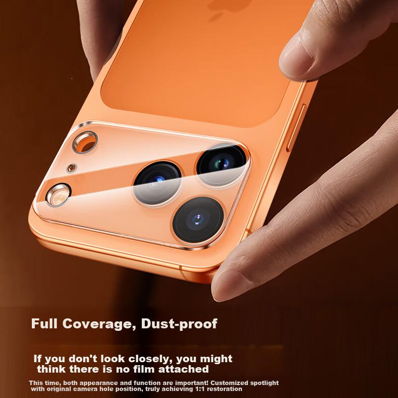 Baseus Anti-Reflective Full Lens Protection IPhone 17 Pro Max Camera Lens Film, Apple 17 Pro Max ReCamera, High Definition, 2 Pieces Per Pack