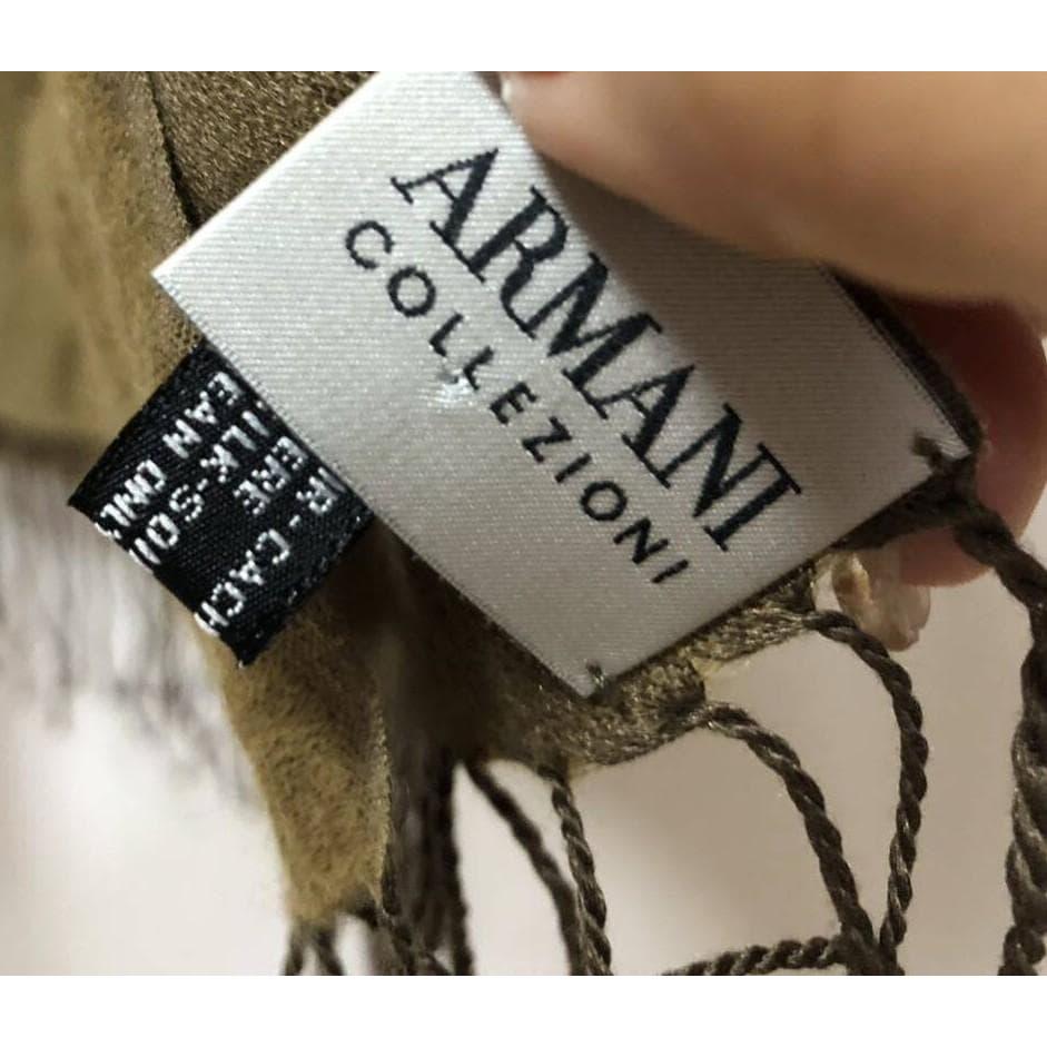 Used  Rare Giorgio Armani Cashmere Silk Large Stole Scarf Unisex