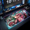 Phrolova wuthering Mauspads RGB Gaming-Mauspad Großes LED-Pad PC-Schreibtischmatte Leuchtendes Mauspads Große Tastaturmatten Tischteppich Mit