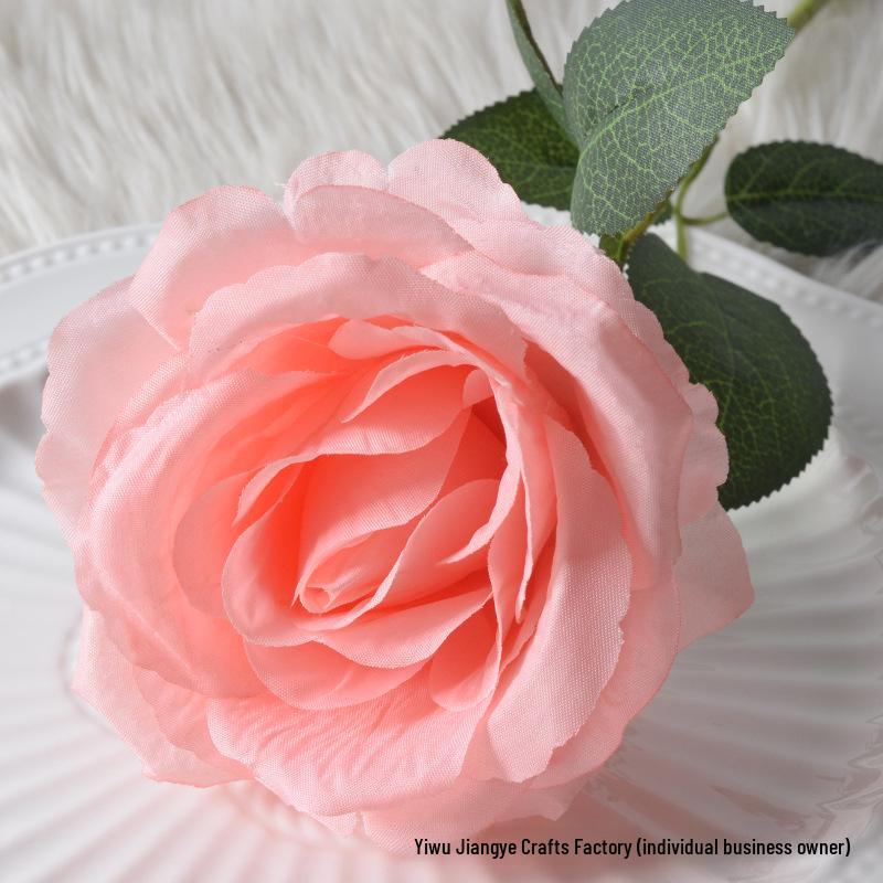 Large Flannel Rose Silk Bouquet for Wedding and Valentine's Day Home Decor