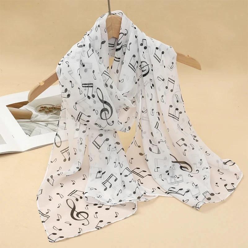 New Print Chiffon Scarf Shawl Women Sunscreen Silk Scarf Turban Long Wrap Beach Travel Outdoor Accessories Trendy Headband
