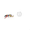 Sculpture Figurine Walking Ornament for Indoor Home Shelf Decoration Transparent Small Fish Tank