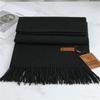 Scarf Imitation Cashmere 29 Colors Thick Warm Solid Color Scarf Shawl Women'S Winter Fashion Tassel Versatile Scarf Men