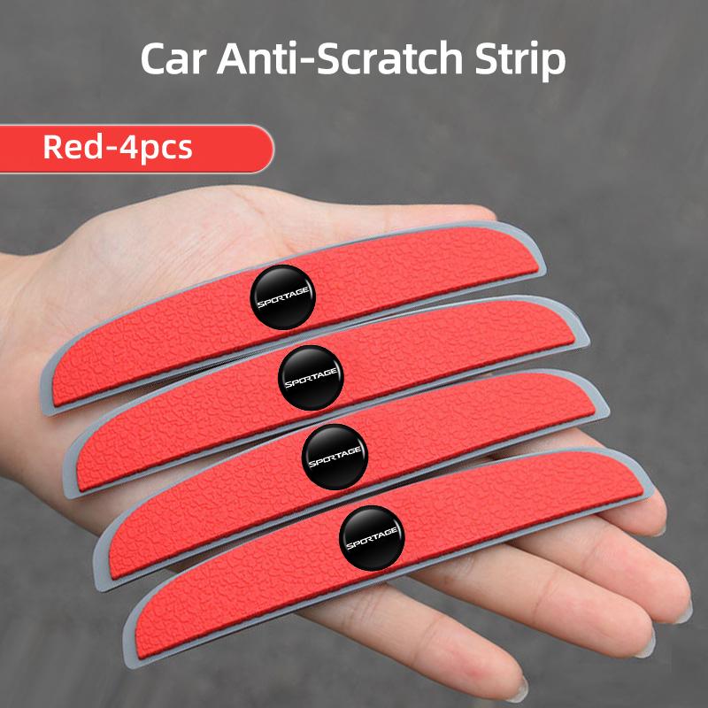 FBOW3 4Pcs Rubber Anti Collision Strip Car Door Rearview Mirror Protector Stickers For KIA Sportage Ceed Sorento Niro Cadenza Proceed