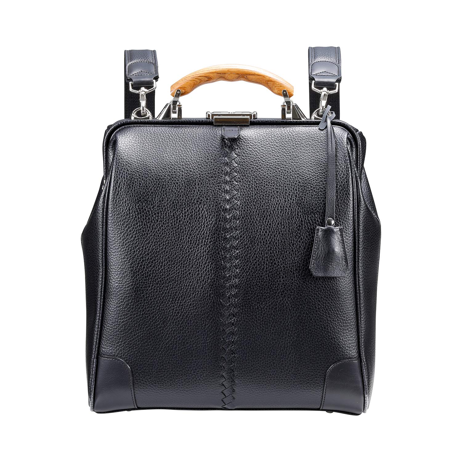 

ELK Toyooka Bag Dulles Bag Made in Japan Synthetic Leather Vertical M Black [YOUTA] чорний