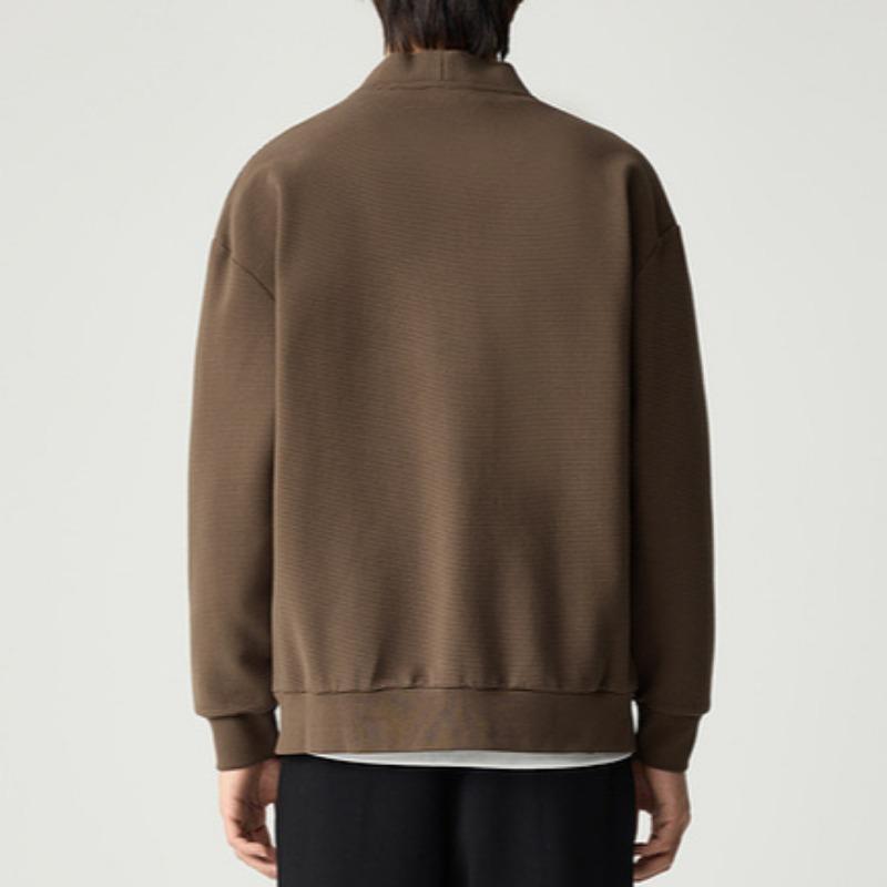 Spring New Men's Simple Loose V-neck Sweater Cardigan Jacket