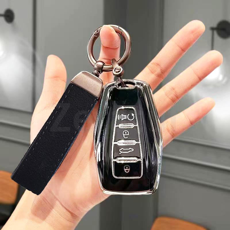Fashion Tpu For Geely Emgrand Global Hawk Gx7 Coolray X6 X7 Car Smart Key Case Cover Shell Fob Holder Protector Accessories