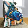 German Shepherd Blanket Dog Flannel Throw Bed Blankets Cozy Lightweight Soft Bedspreads Bedding for Sofa Couch Bed Home Decor