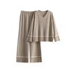 Fashion knitted suit women's autumn and winter new loose casual sweater pullover knitted two-piece set