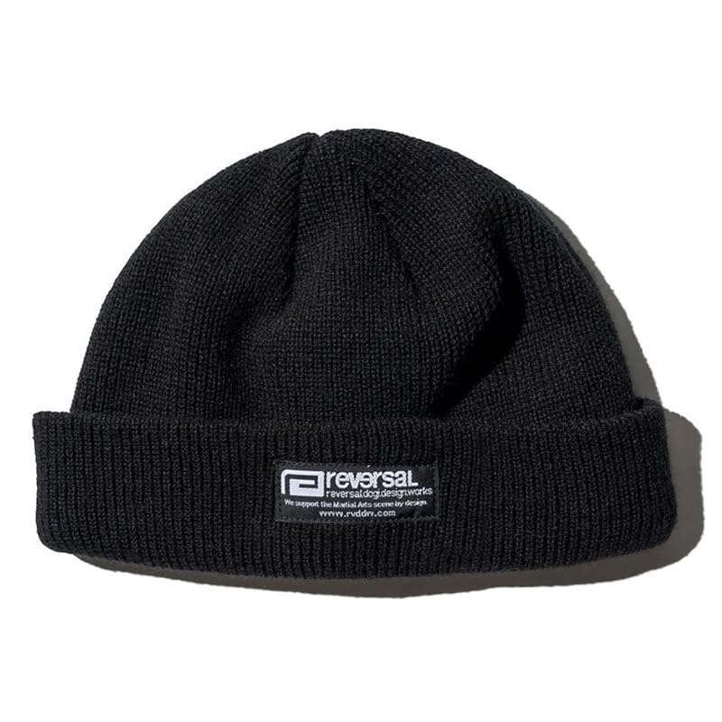 

[Reversal] knit hat knit cap beanie men s Free Size black 462