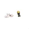 Elegant Resin Swan And African Woman Figurine Sculptures for Home Office Bedroom Living Room