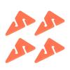 4Pcs Scuba Dive Line Arrow Marker Wreck Cave Dive Triangle Line Arrow Marker ABS Triangle Shape