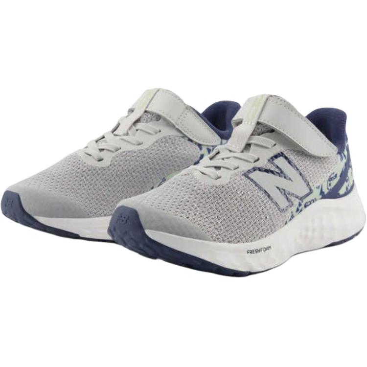 New Balance Ari Fabric Comfortable Fashion Sports Low-Top Running Shoes Kids Sneakers Gray PAARIGO4