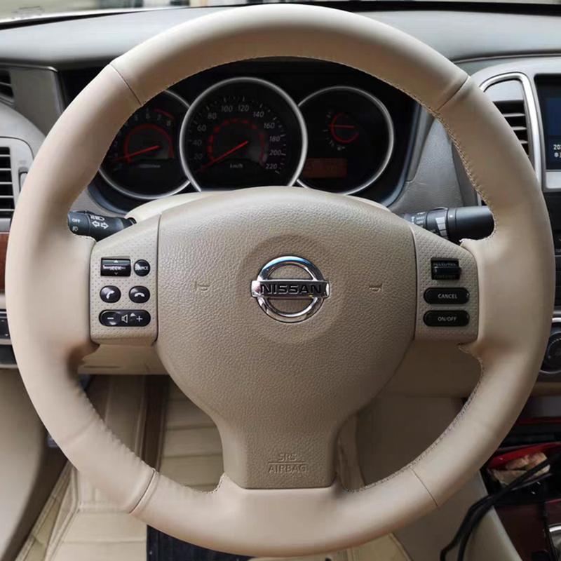 Coprivolante Intrecciato Personalizzato 100% Adatto Per Nissan Tiida 2004-2010 Sylphy 2006-2011 Versa Note 2007-2011 Accessori per Auto