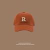Vintage "R" Letter Embroidery Baseball Cap, Adjustable Cotton Dad Hat for Men & Women