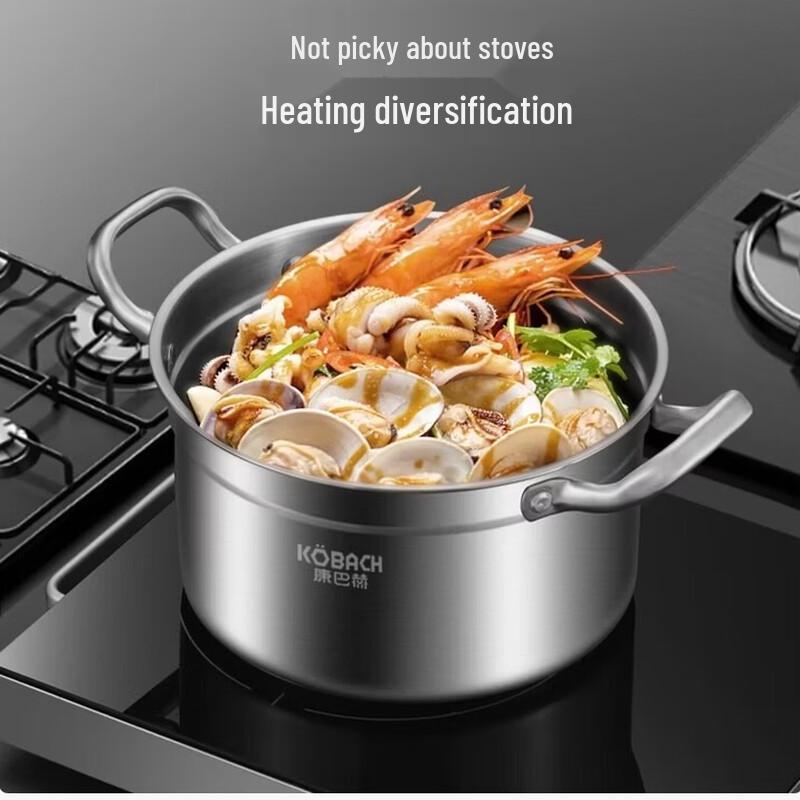 KOBACH 24cm 304 Stainless Steel Multi-Function Pot