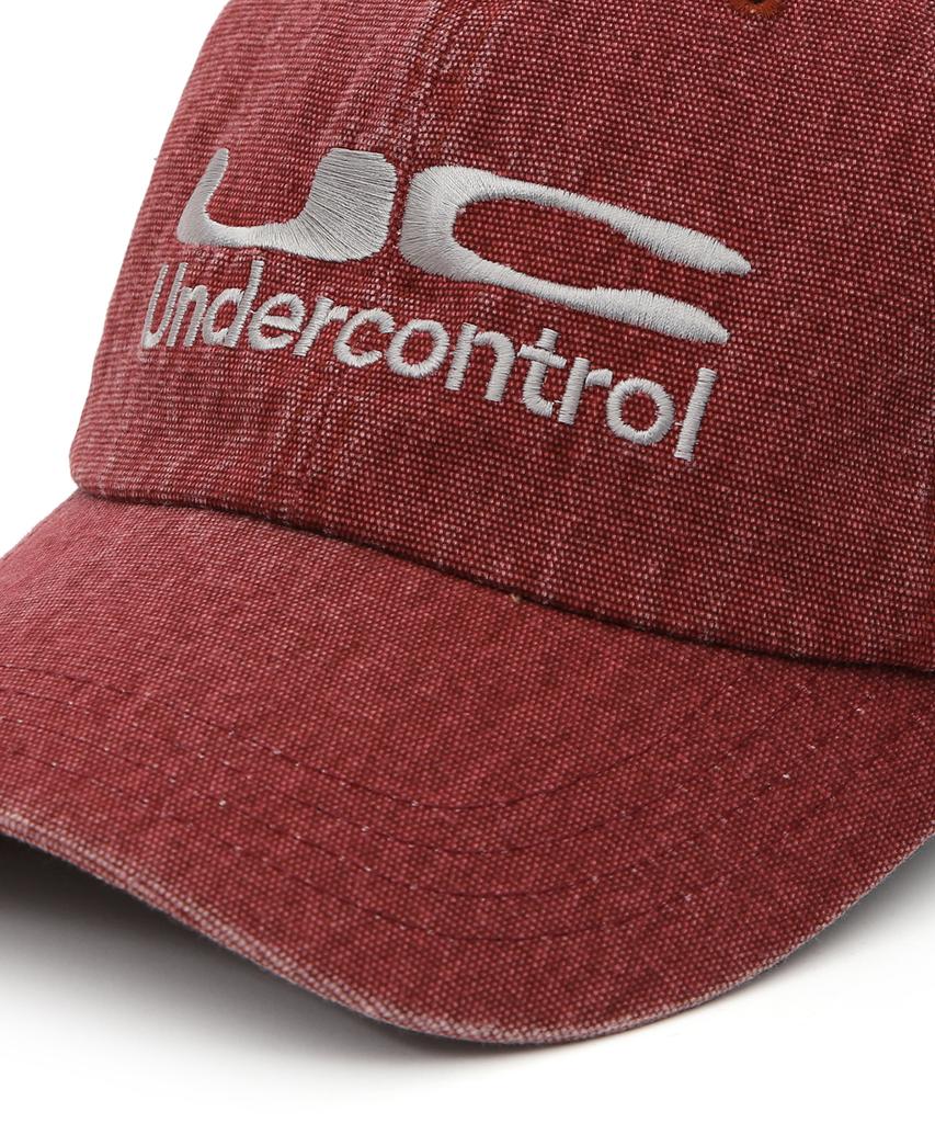 Eondeokeonteulol Washed Cotton Vintage Relaxed Fit Logo Oversized Big Head Ball Cap Unisex Baseball Cap Uc / Bio Washed B B / Ox Red