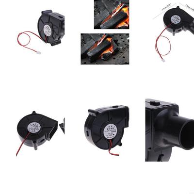 H7EE BBQ Fan Cooling 7530 Air Blower DC5V 12V 24V 2Pin XH2.54 Connector 3700RPM Fans 75x75x30mm with 2.7cm Air Duct