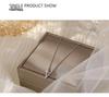 Banyan Tree S925 Silver V-Shaped Clavicle Necklace for Women - Closed Eyes Series