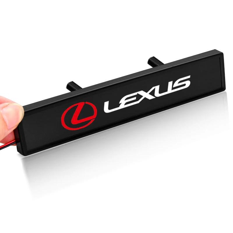 

Car Head Grill Emblem LED Light Front Grille Badge Sticker For Lexus IS250 IS200 CT200h GS300 LS430 RX450h LX570 IS300 ES RX чёрный