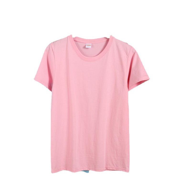 Men's Casual Solid Color Short Sleeve T-Shirt - Polyester Silk Cotton Blend